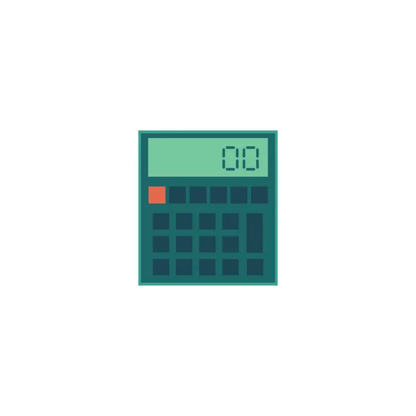 Icono de calculadora electrónica plana vectorial . — Vector de stock