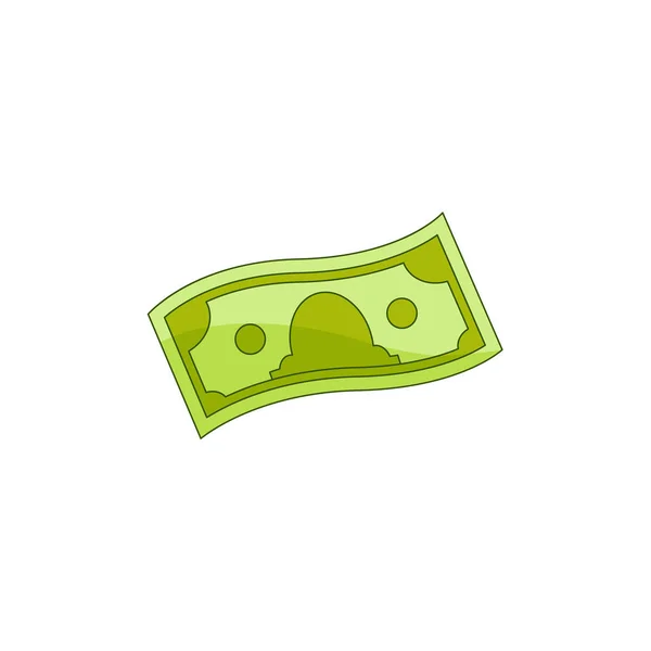 Vector flat cash money banknote — Stock Vector