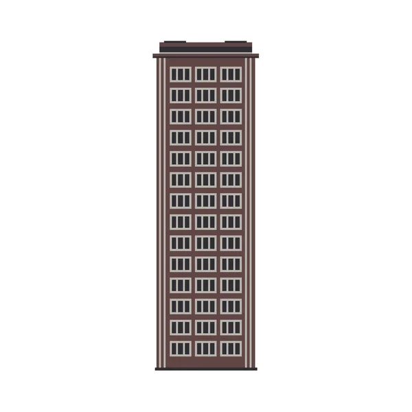 Apartamento vectorial, edificio residencial — Vector de stock