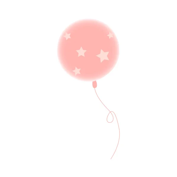 Globo de goma de dibujos animados vectorial con estrellas — Vector de stock