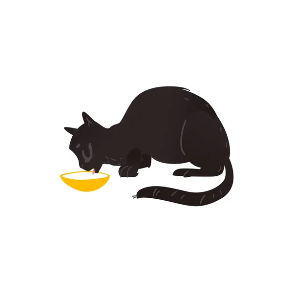 Vecteur dessin animé chat animal assis isolé — Image vectorielle