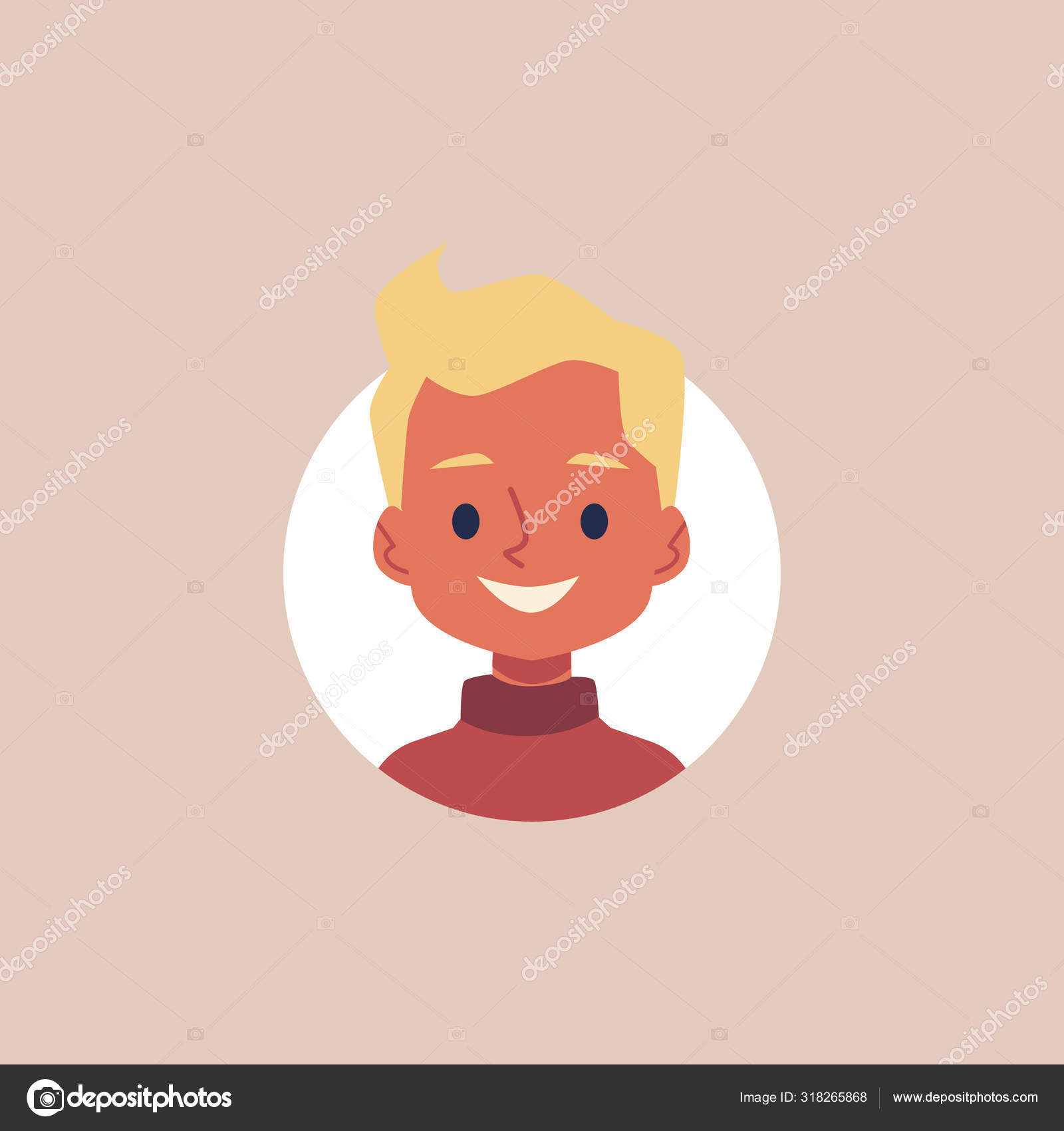 Laughing boy avatar funny kid profile picture Vector Image