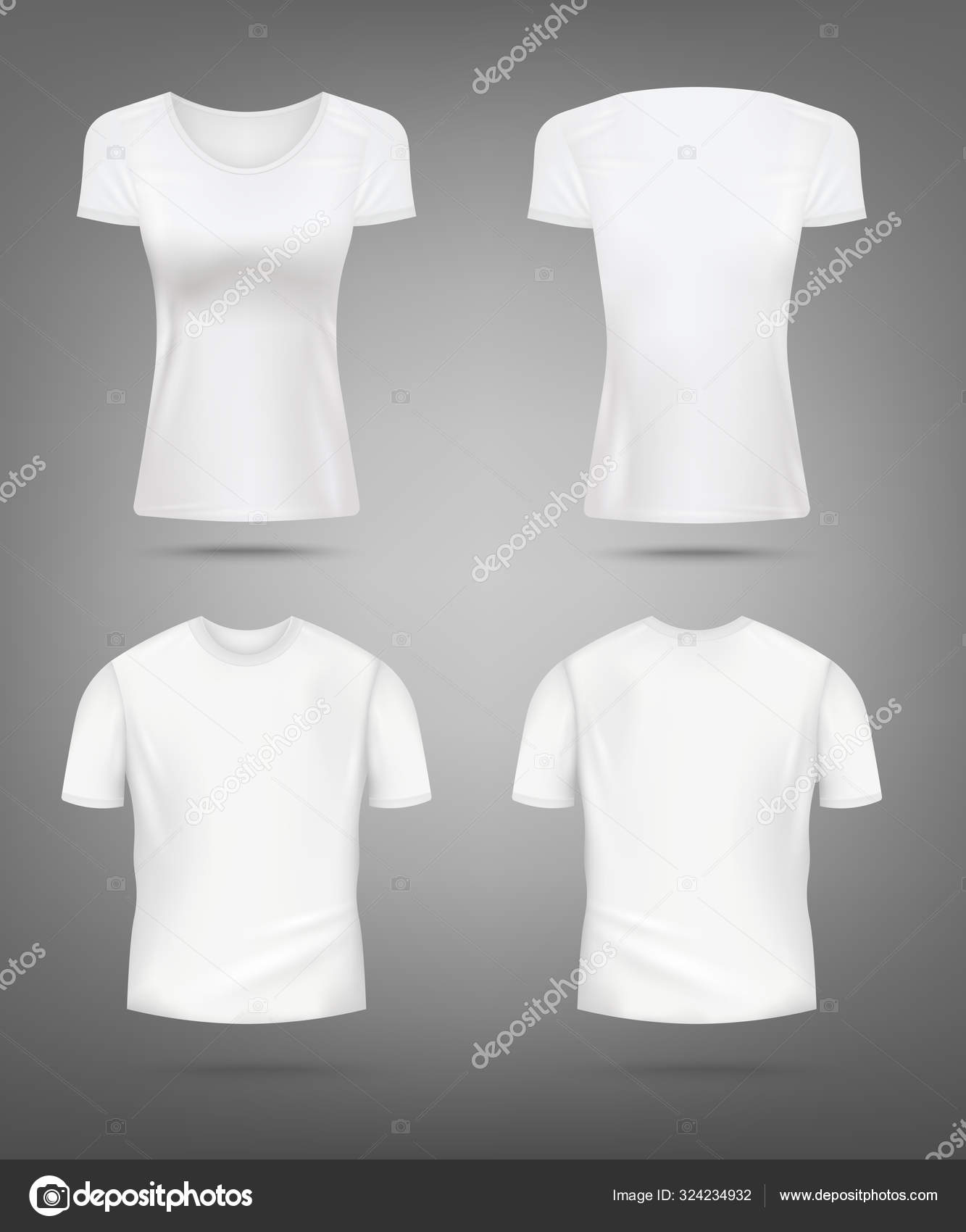 Download Kaos Polos Hitam Depan Belakang Vektor