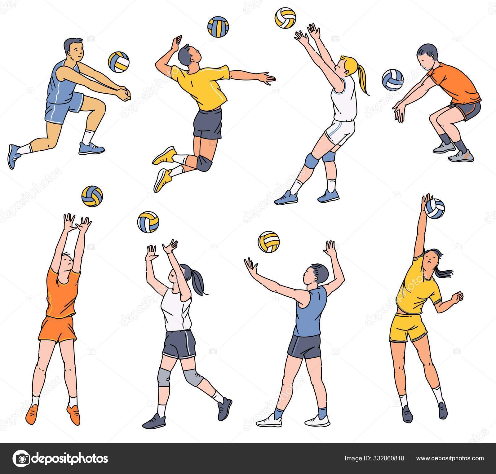 Todos os personagens do voleibol