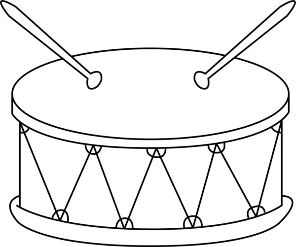 Drum in doodle style Drum as outline illustration Vector 22607891 Vector  Art at Vecteezy