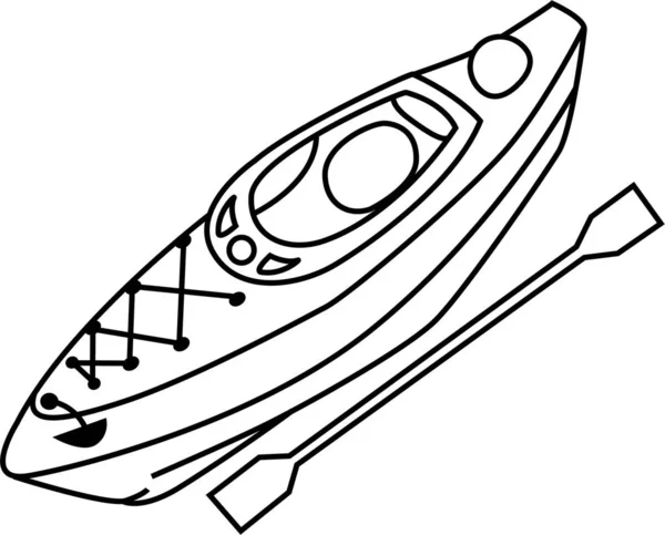 皮划艇矢量 — 图库矢量图片