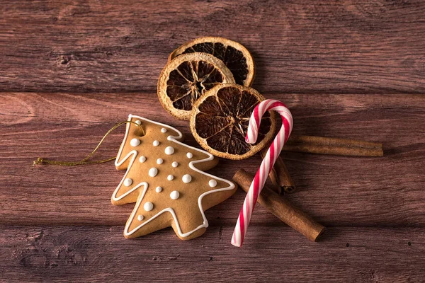 木製のクリスマスのシンボル — ストック写真