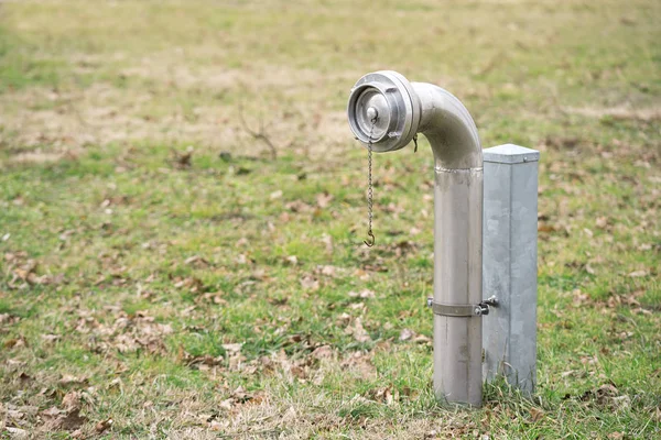 Požární hydranty v parku — Stock fotografie