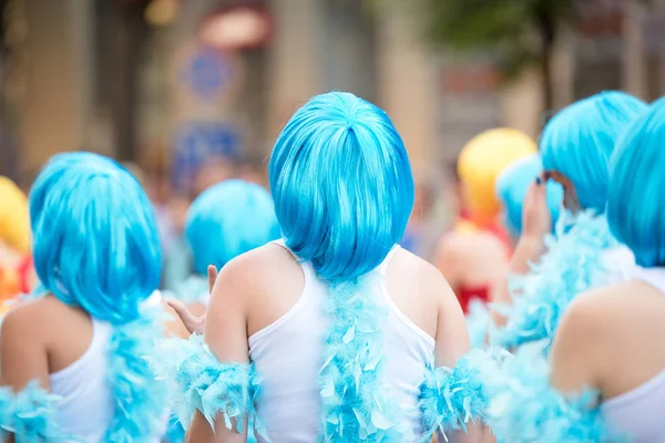 Chicas de color en el carnaval —  Fotos de Stock