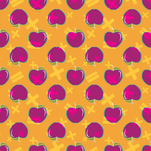 Ilustración vectorial de manzanas . — Vector de stock