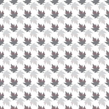Kusursuz desenli yapraklar. Karmaşık resimleme.