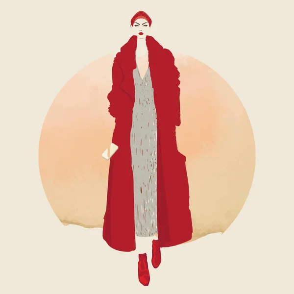 Illustrazione di moda vettoriale . — Vettoriale Stock