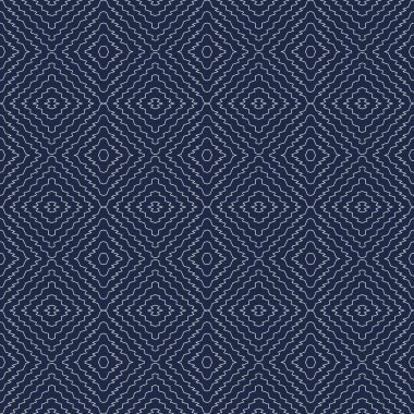 Geometrik düzendeki karalanmış şekillerin soyut, pürüzsüz desenli çizimi.