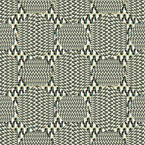 Geometrik düzendeki karalanmış şekillerin soyut, pürüzsüz desenli çizimi.