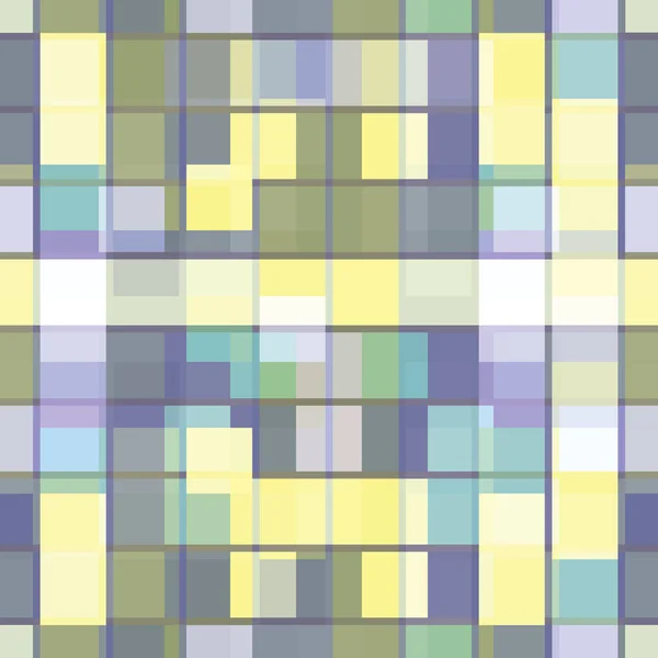 Abstracte naadloze patroon illustratie van gezichtsbedrog rechthoekige tegels — Stockvector
