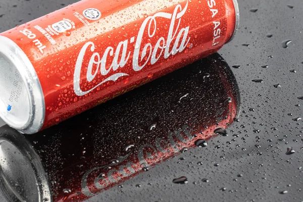 Kota Kinabalu Sabah Malaysia Maret 2020 Coca Cola Dalam Kaleng — Stok Foto