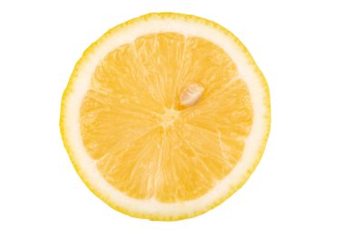 Beyaz arkaplanda taze limon.