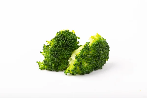 Brócoli Fresco Cocido Aislado Sobre Fondo Blanco — Foto de Stock