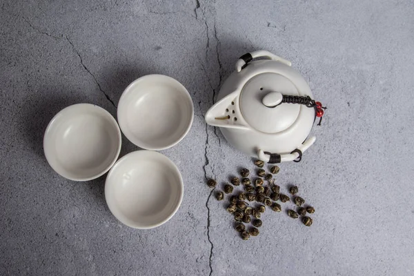 Geleneksel Çin Çay Seremonisi Malzemelerinin Geleneksel Çin Kültürü Çin Çay — Stok fotoğraf