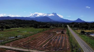 Guakon Tamparuli 'deki Kinabalu Dağı, Sabah, Borneo