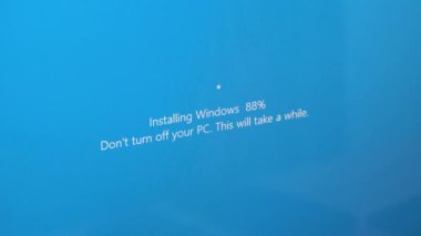 Microsoft Windows kurulumuyla ekran