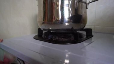 Gaz sobası görüntüsü açılıyor
