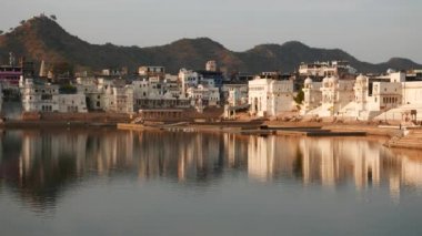Pushkar cityscape, Rajasthan, Hindistan