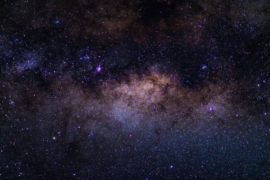 Austral Samanyolu, renkli çekirdeğini, outstandingly parlak ayrıntılarla. Güney yarımküreden yakalanan.
