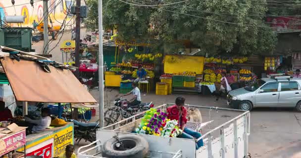 Orchha Inde Vers Novembre 2017 Foule Gens Dans Rue Orchha — Video