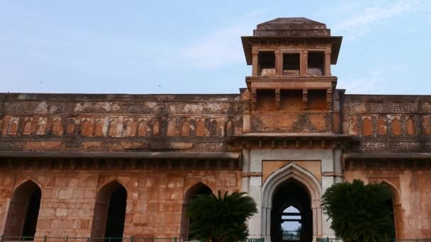 Mandu India Ruinas Afganas Del Reino Islámico Monumento Mezquita Tumba — Vídeos de Stock