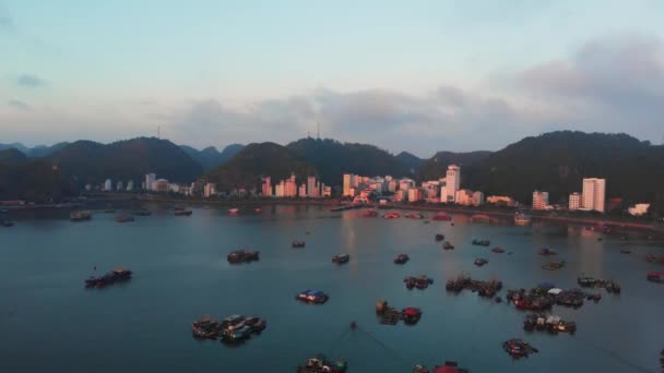 Aerea Tramonto Cielo Limpido Cat Isola Spiaggia Con Nuova Località — Video Stock