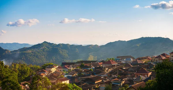 Phongsali Nin Havadan Görünüşü Çin Yakınlarındaki Kuzey Laos Yunnan Tarzı — Stok fotoğraf