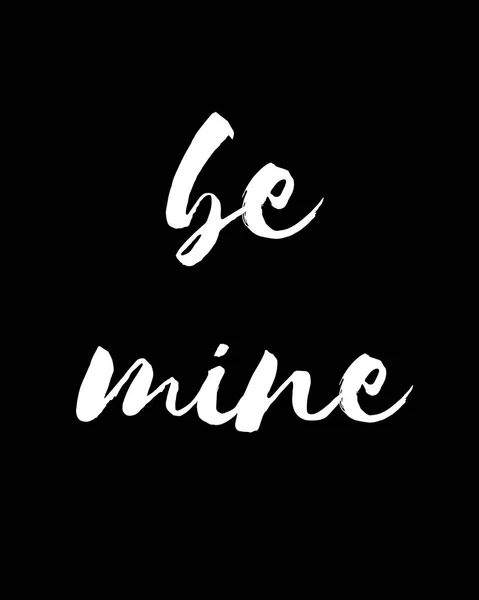 Be mine - Liebesplakat — Stockvektor