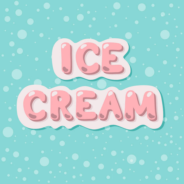 Мороженое вектор букв пузырей мультфильмов
.