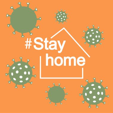 Covid-19 Coronavirüs. Endişe ile nasıl başa çıkılacağını. Evde kal..