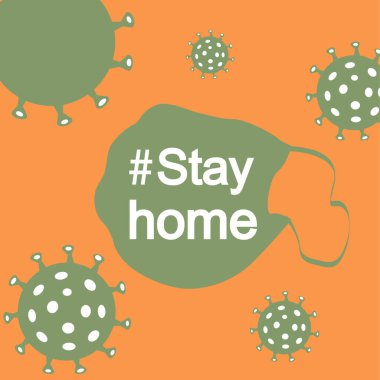 Covid-19 Coronavirüs. Endişe ile nasıl başa çıkılacağını. Evde kal..