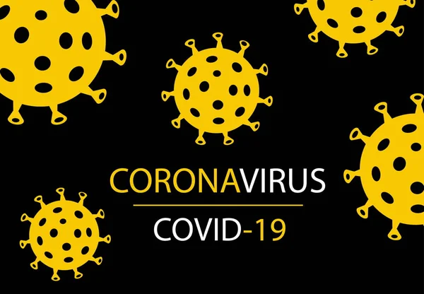 Covid Coronavirus Concepto Tipografía Tipografía Diseño Logo — Vector de stock