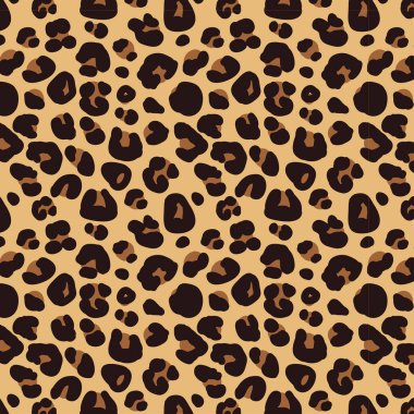 Vahşi hayvan kusursuz desen, vektör arkaplan.