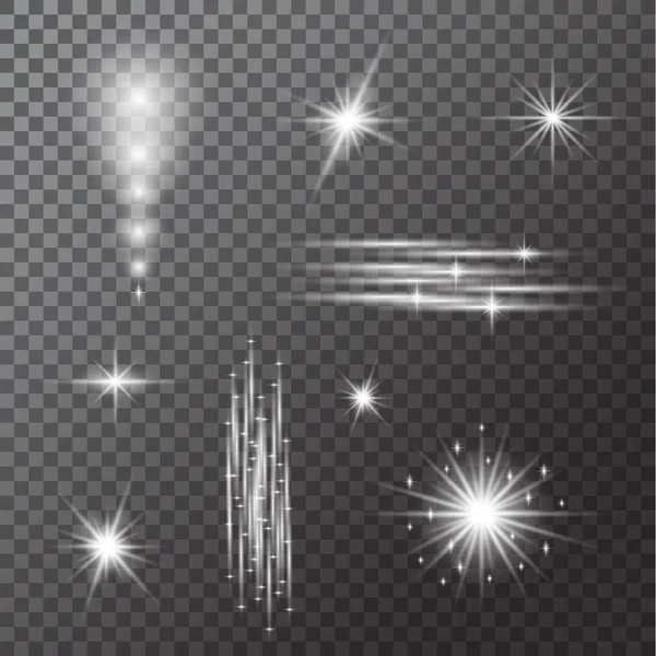 배경에 Vector New Year Party Lights Ornamations — 스톡 벡터