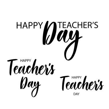 3 harfli kart seti - Öğretmenler günün kutlu olsun.