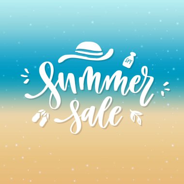 Yaz satışı - harf kompozisyon.