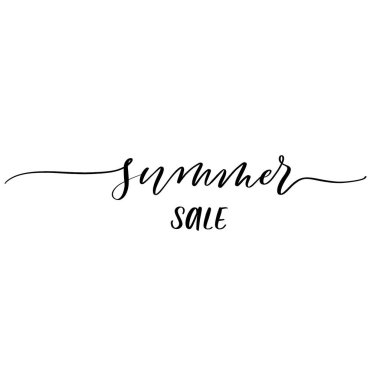 Yaz satışı - zarif el yazısı yazması.