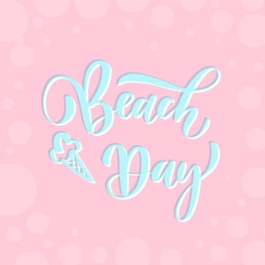 Plaj Günü - Harf kartı.