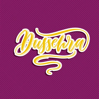 Dussehra - el harfleri vektör bileşimi.