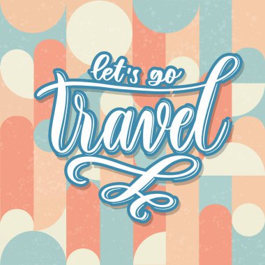 Seyahat edelim. El yazısı kartı..