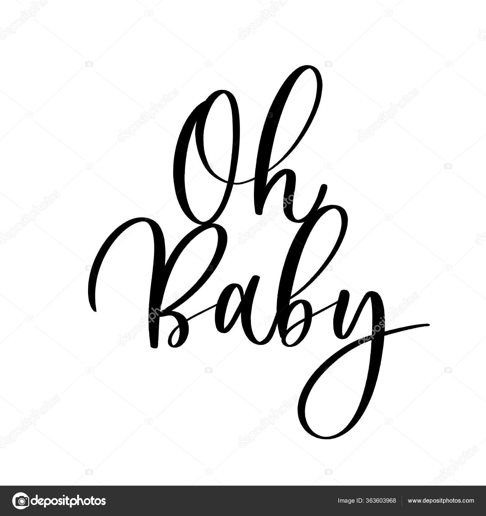 Bebe Inscription Douche Bebe Pour Vetements Bebe Decorations Pepiniere Image Vectorielle Par Ku4erashkastyle C Illustration