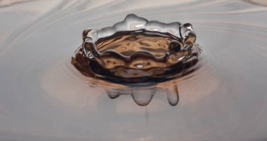 damla, beyaz arka plan üzerinde izole su sıçrama