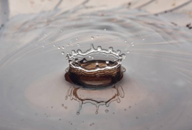 damla, beyaz arka plan üzerinde izole su sıçrama