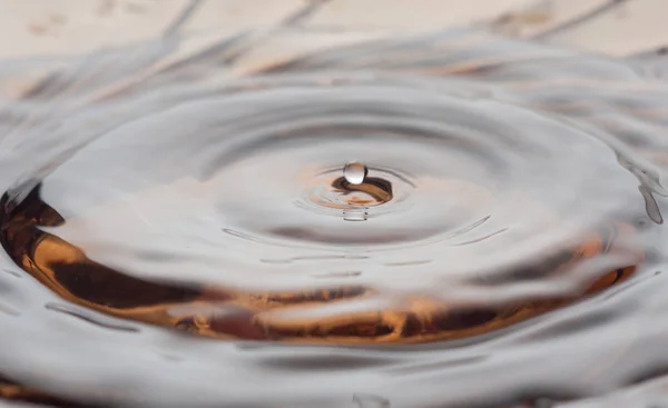 Gotas, respingo de água isolado no fundo branco — Fotografia de Stock