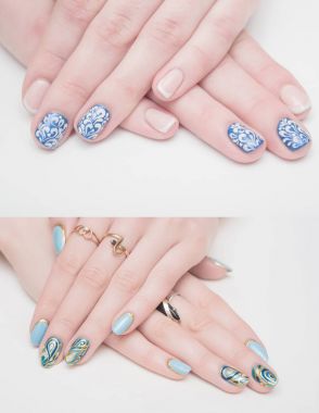 Çok güzel gümüş metalik closeup jel, akrilik çivi